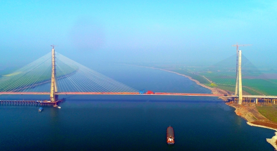 图一,石江公路大桥雄姿